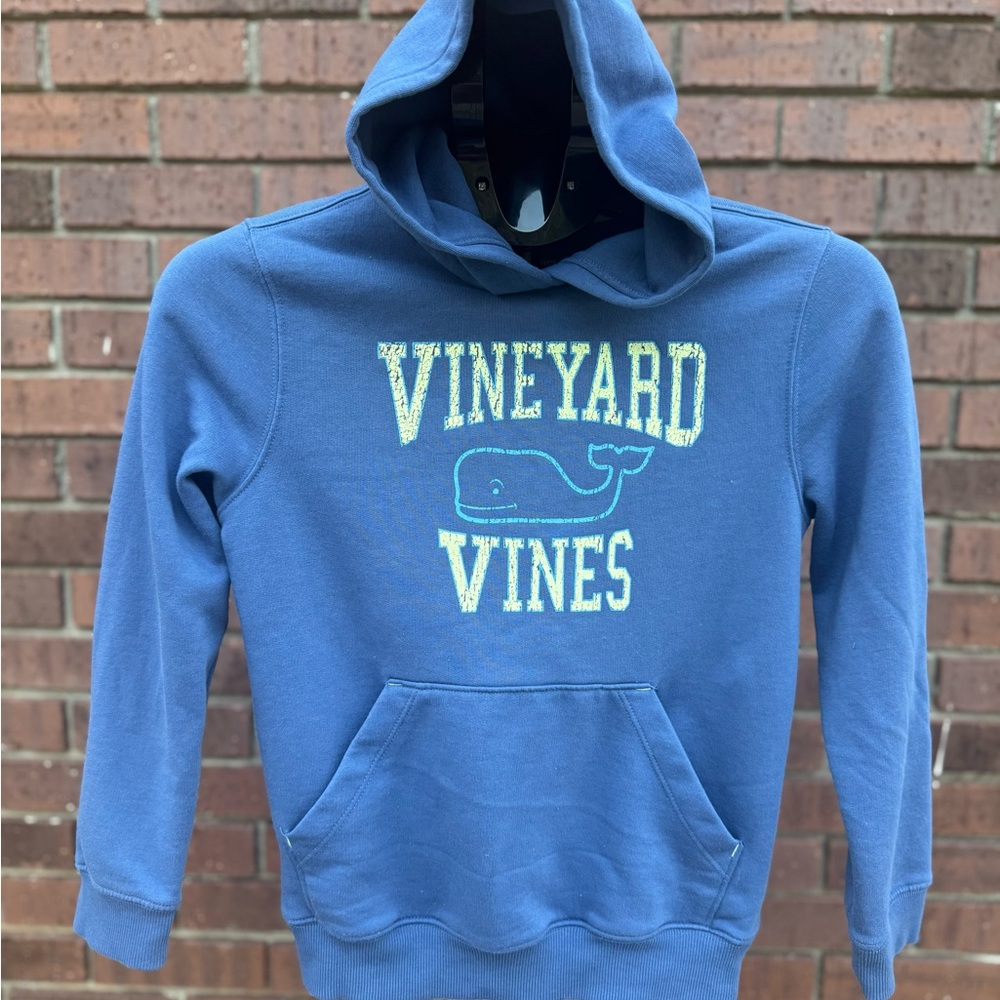 Vineyard Vines Blue Hoodie Hooded Sweatshirt Youth Size Small EUC